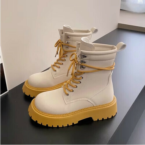 Thick-soled motorcycle, horse boots, ankle boots