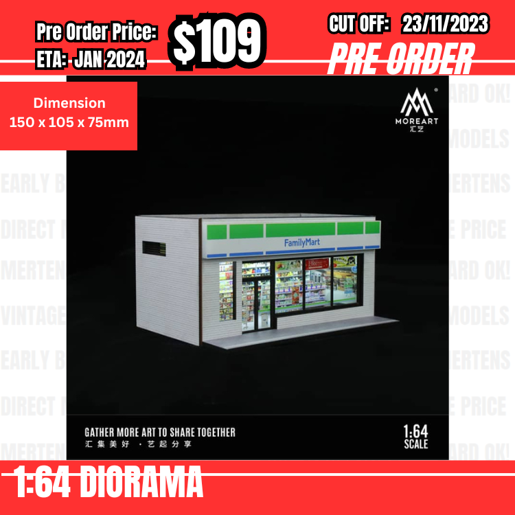 PO-$109 * Moreart * 1:64 Diorama - Familymart  [OD22/11]