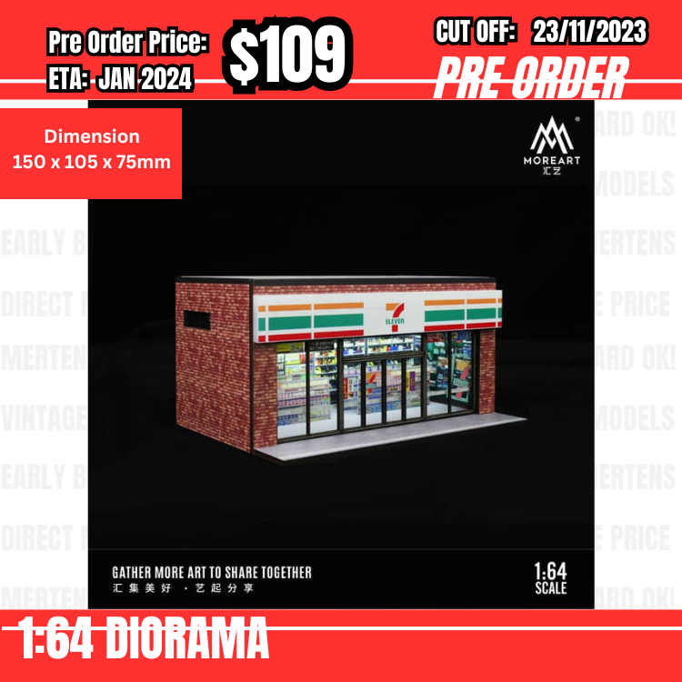 PO-$109 * Moreart * 1:64 Diorama - 7-11 [OD22/11]