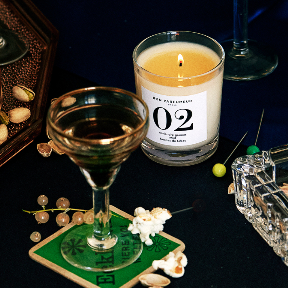 法國Bon Parfumeur｜香氛蠟燭 70g #02 - 芫荽籽 x 蜂蜜 x 菸草葉
