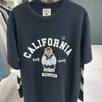 [S] WHO.A.U BIG BEAR SHORT SLEEVE T-SHIRT,BLACK, WHRAD2492U-BLACK (SWAU216)