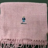[S] WHO.A.U SCARF LOGO BEAR,PINK, WHAMD4T01A-00-PINK (SWAU223)