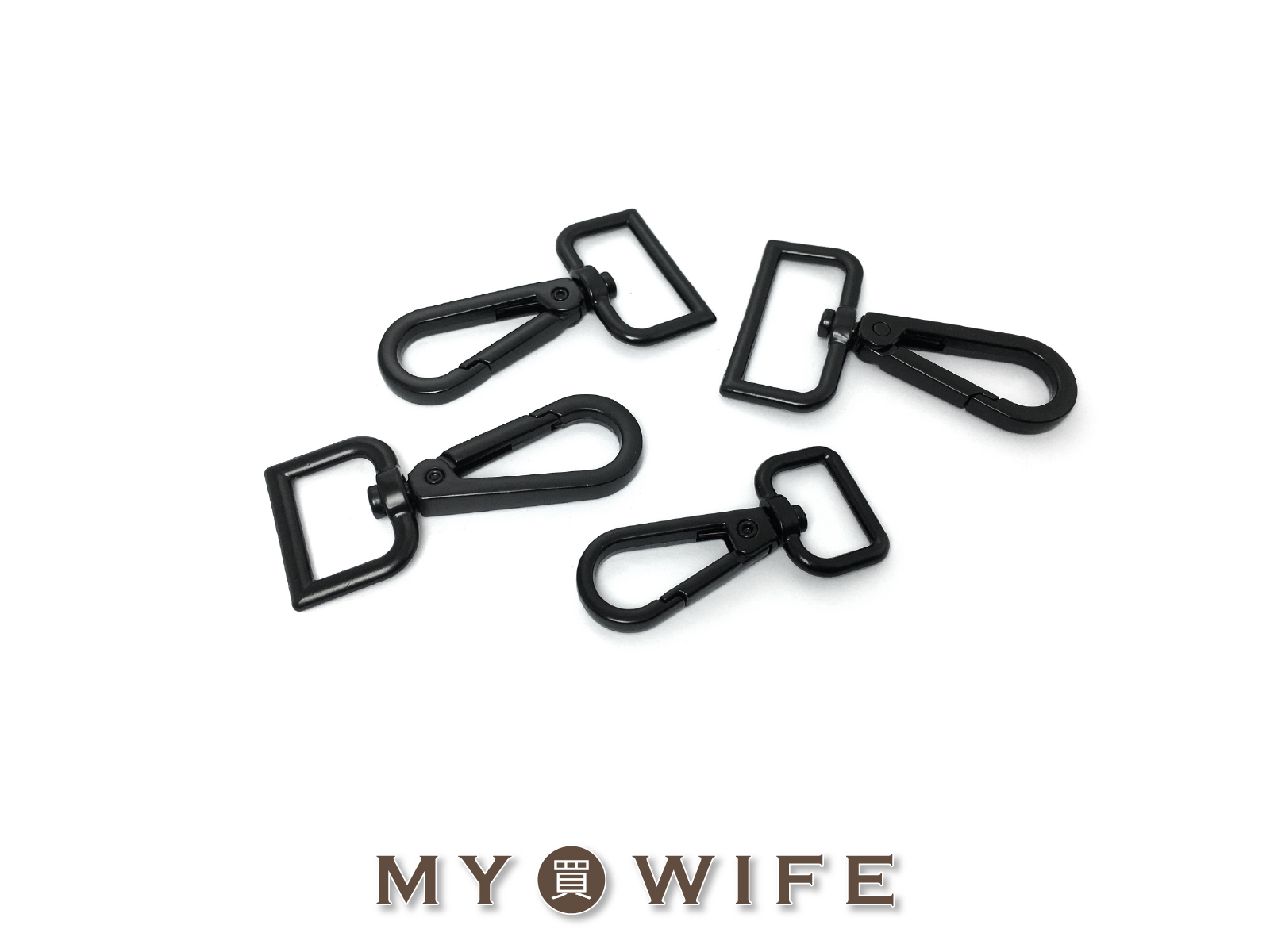 消光黑合金勾_勾子/勾扣/龍蝦勾_4規格【YR-10196】