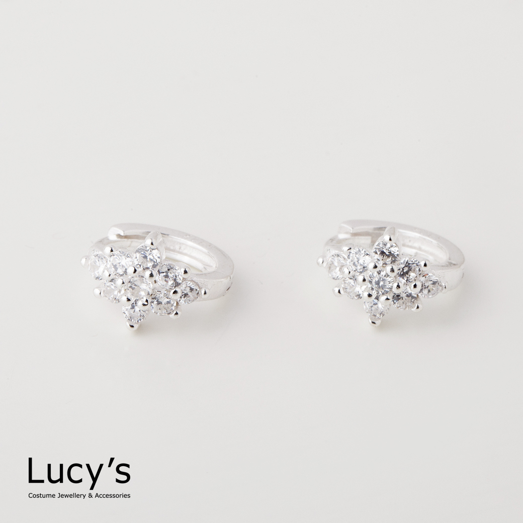 925純銀 冰之國度 易扣耳環 (112429)