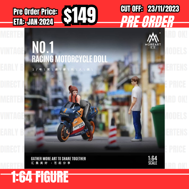 PO-$149 * Moreart * 1:64 No.1 Racing Motorcycle Doll [OD22/11]
