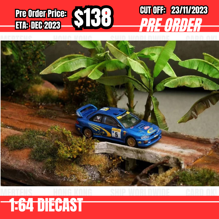 PO-$138 * OKM * 1:64 Subaru Impreza WRC blue #5 [OD22/11]