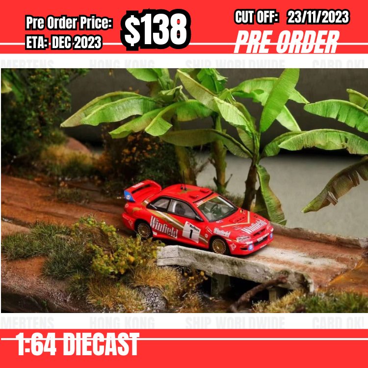 PO-$138 * OKM * 1:64 Subaru Impreza WRC red #1 [OD22/11]