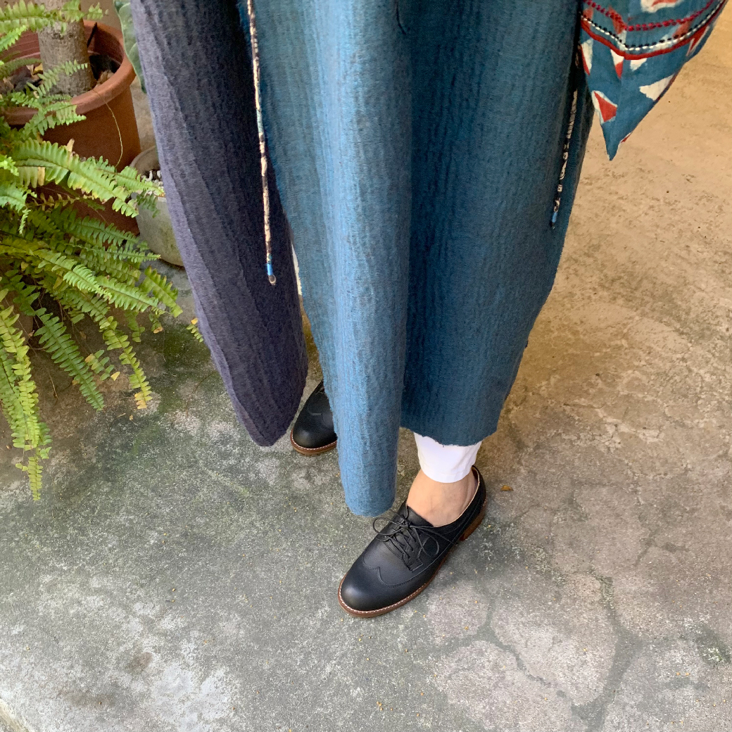 17960 植鞣黑 牛津鞋