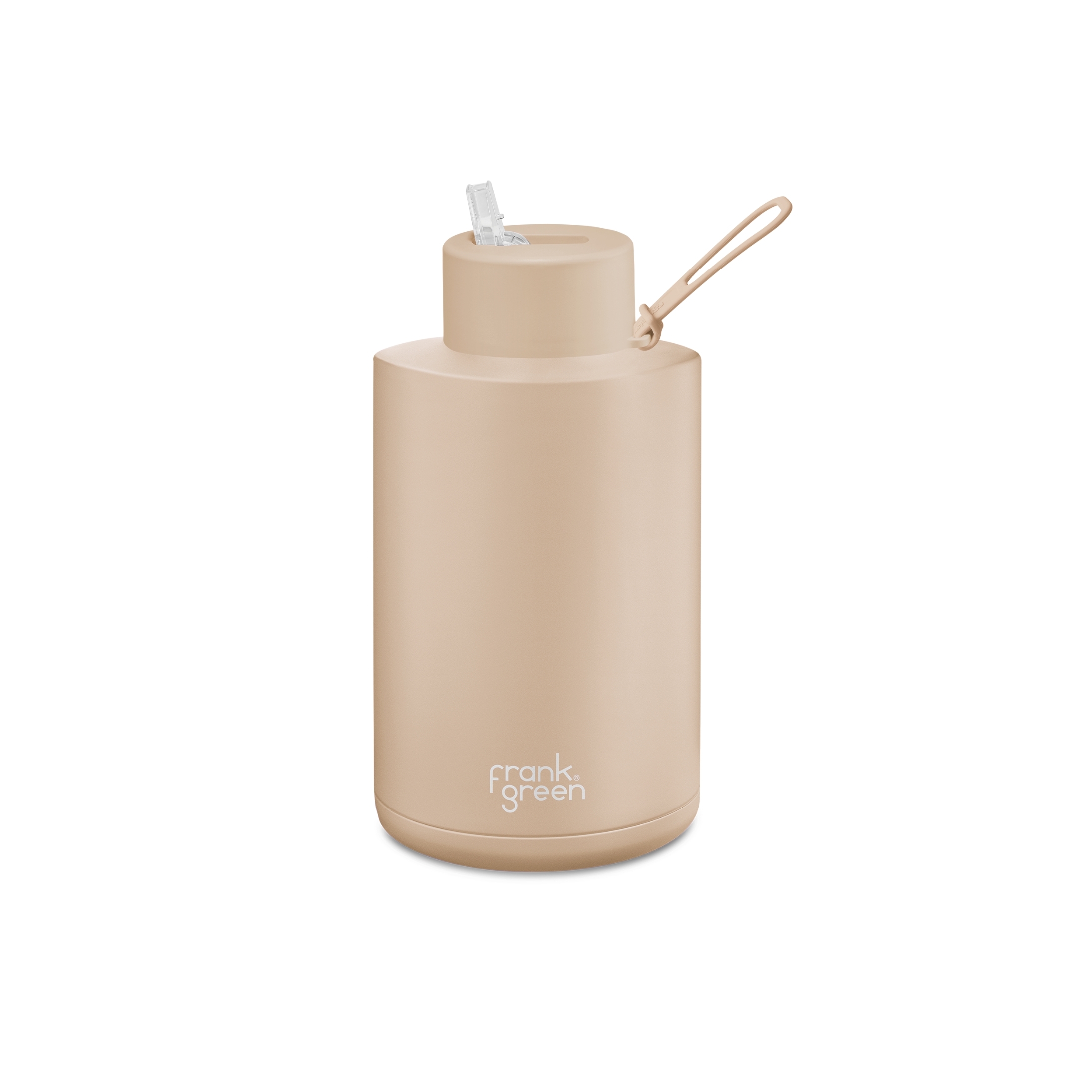 Ceramic Reusable Bottle - Soft Stone - 68oz / 2,000ml | FRANK GREEN