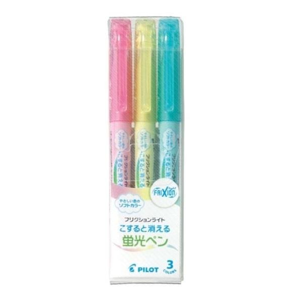 【PILOT 百樂】螢光魔擦筆 3色組 柔粉