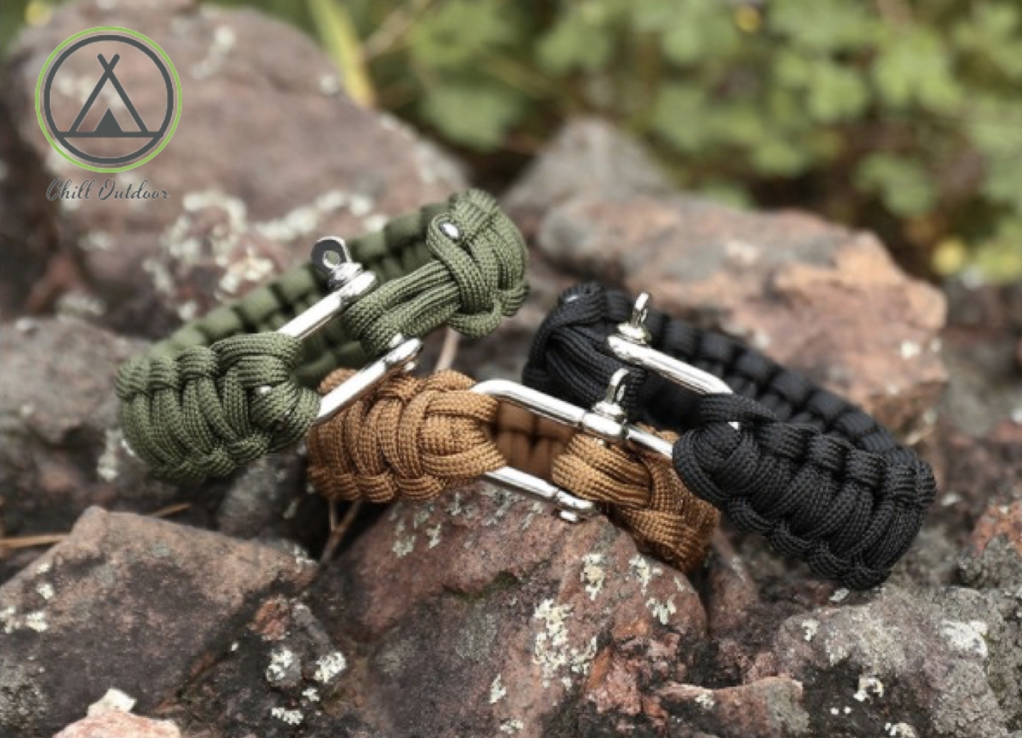 七芯傘繩求生手環－三色