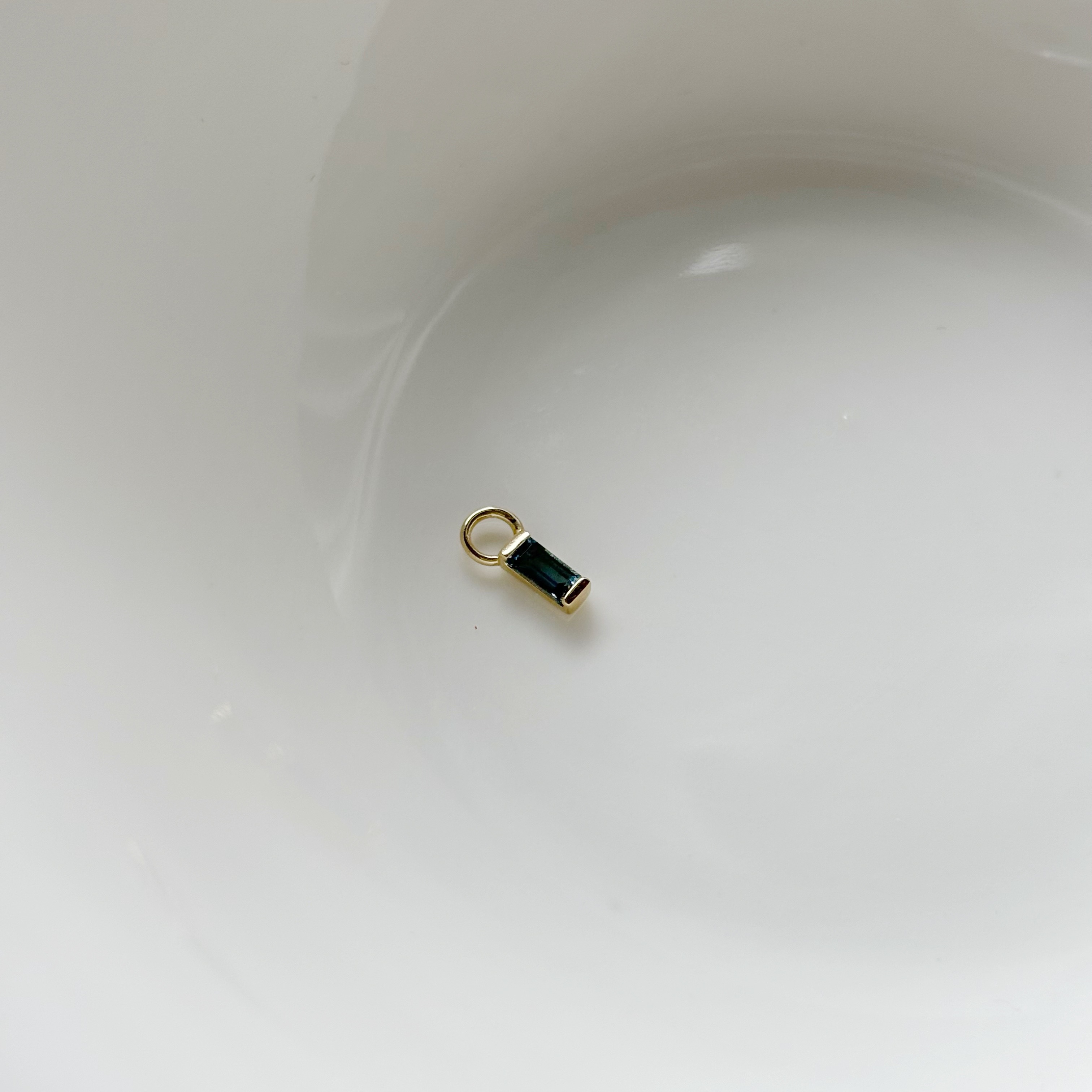 14k細方倫敦托帕石耳墜