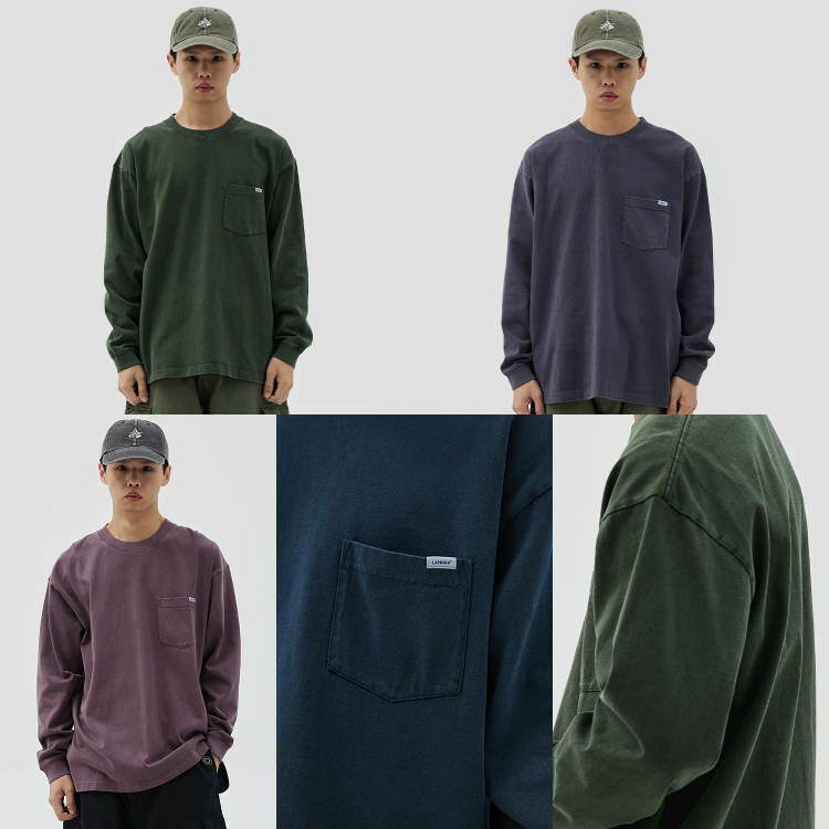 LAPRIMA 基礎蠟染水洗長袖衛衣 23AWWBT101