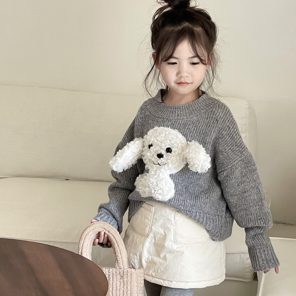 軟軟白雲夾棉A字裙