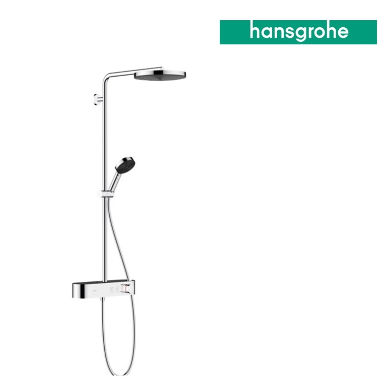 hansgrohe Pulsify S 24220, -000 Showerpipe 260 1jet with thermostat ShowerTablet Select 400