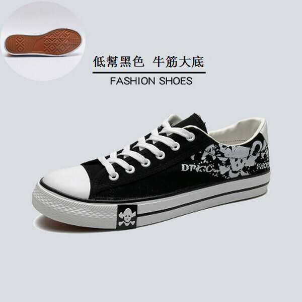 Spring breathable canvas shoes vulcanized shoes (6623)