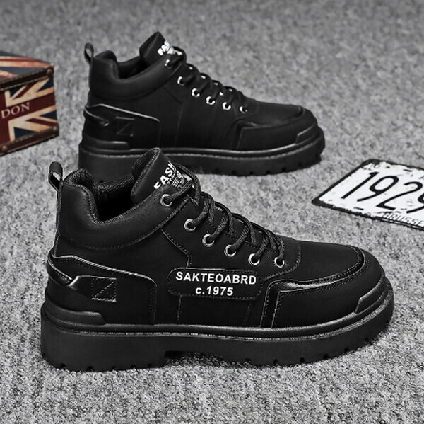 Autumn and winter plush Martin boots retro work boots