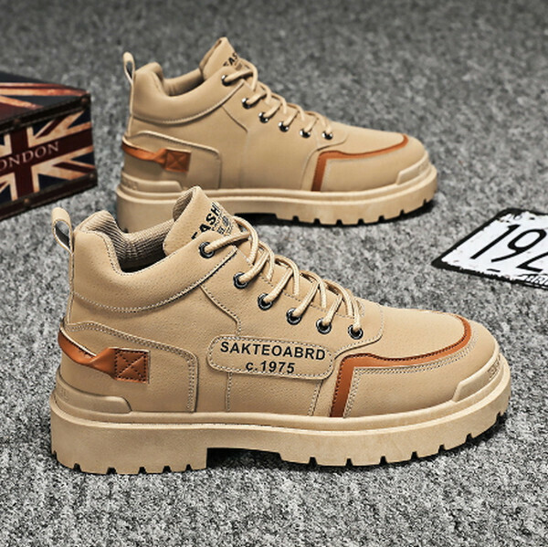 Autumn and winter plush Martin boots retro work boots
