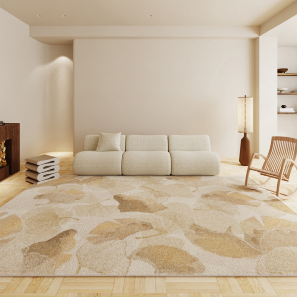 侘寂東方風格仿羊絨地毯