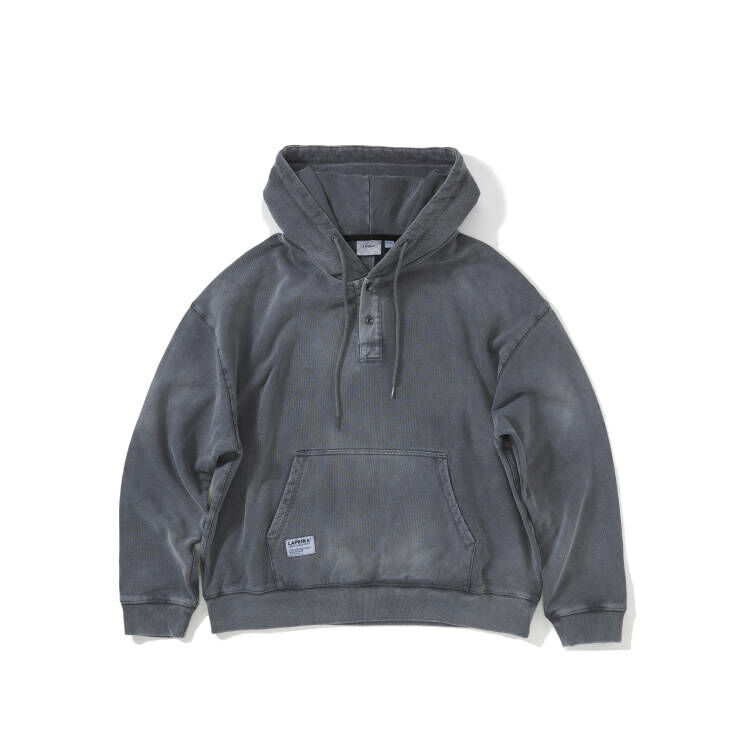 LAPRIMA 水洗印花拉絨寬鬆連帽衛衣 23AWSW06