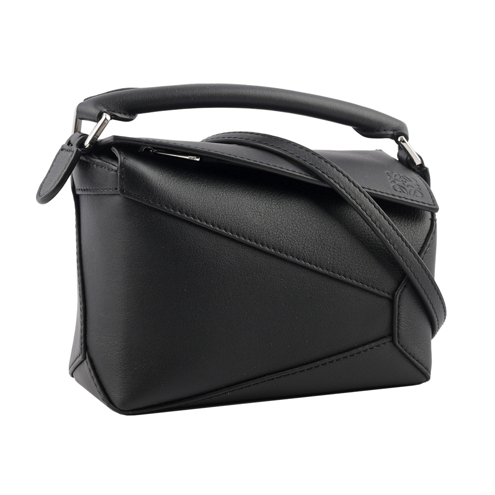 【LOEWE】Puzzle 拼圖經典小牛皮手提/斜背兩用包(迷你)