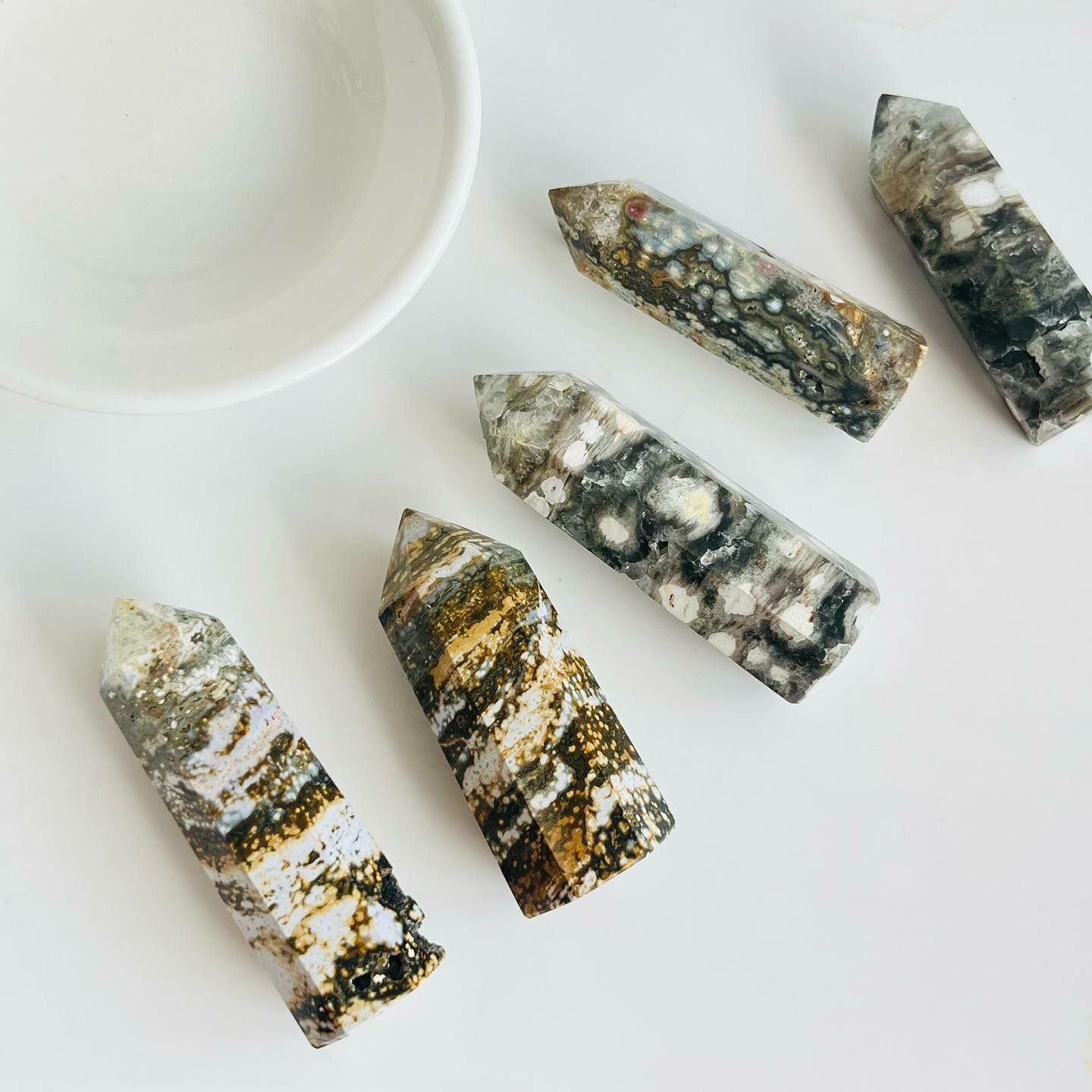 [原石] 馬達加斯加海洋碧玉 老礦 水晶柱