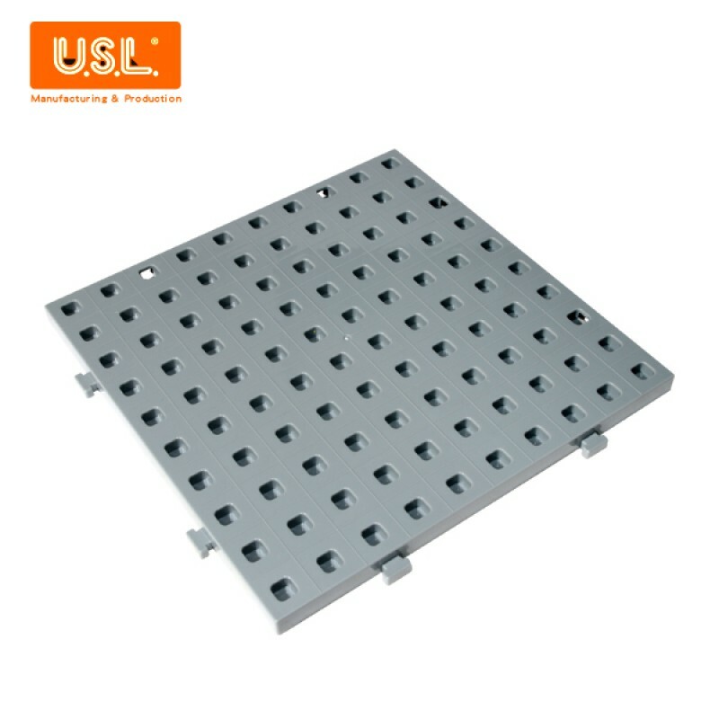 《 台灣製USL遊思樂 》教具 積木 大萬用板(灰色,無印刷,1PCS)