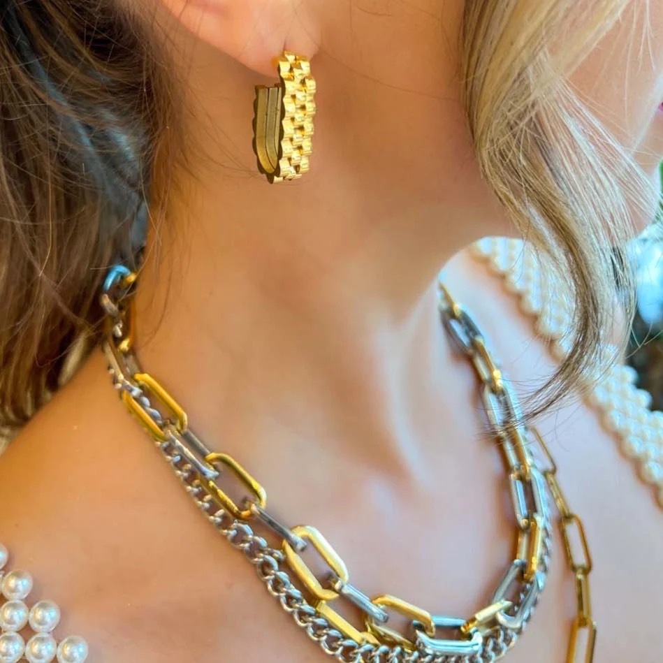 美國 Bracha // 項鍊/ Elle Gage Two Tone