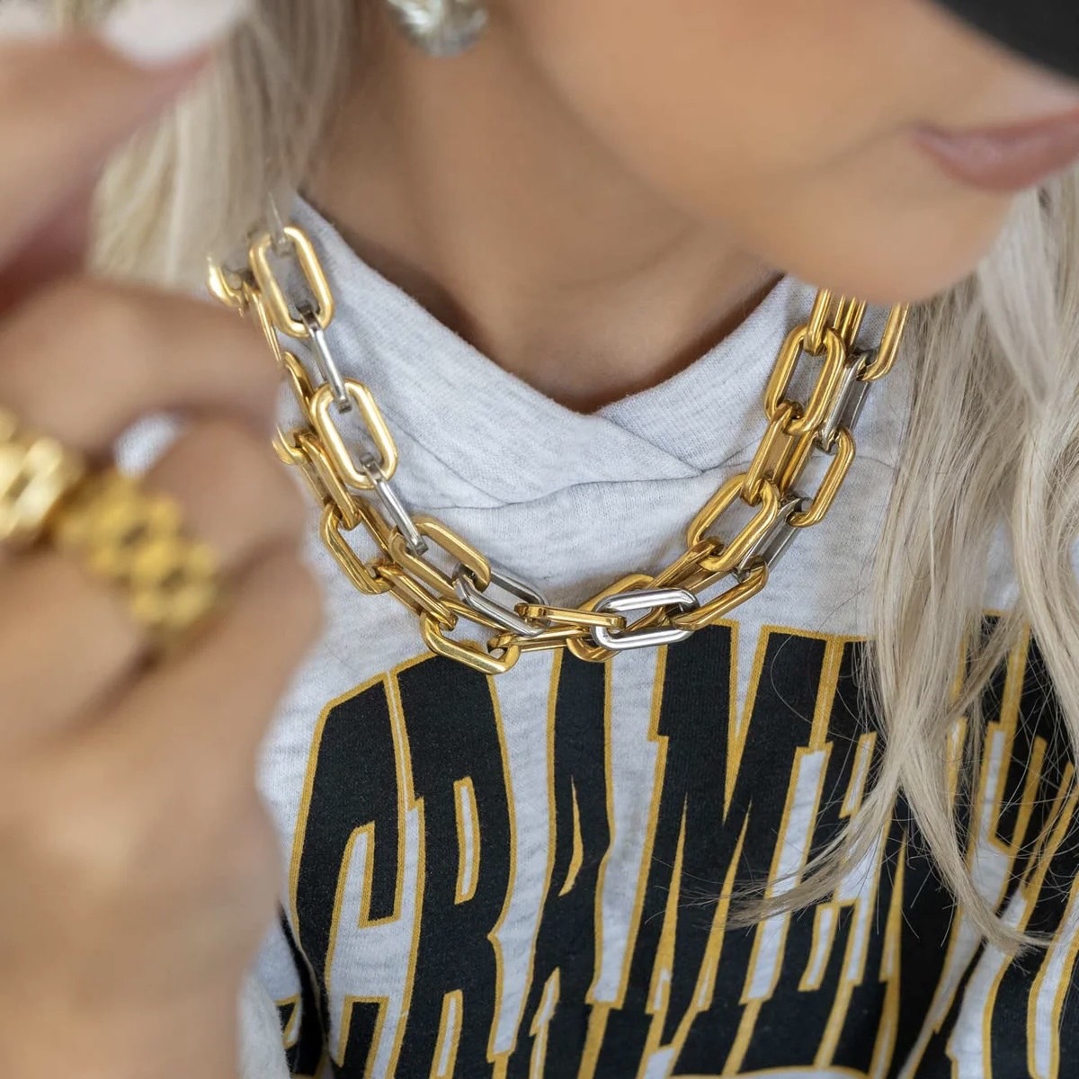 美國 Bracha // 項鍊/ Elle Gage Two Tone