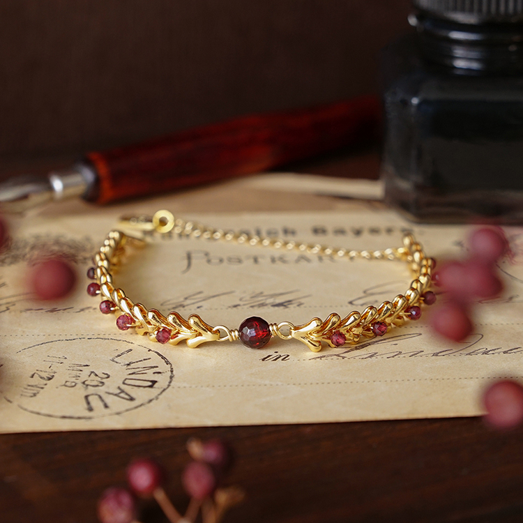 光合作用 – 石榴石 – 手鍊