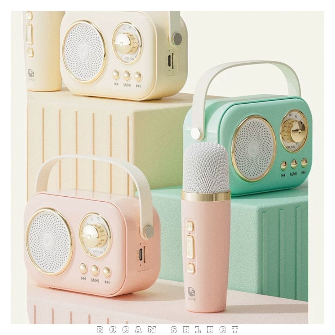 K歌藍芽小音箱 家用KTV 攜帶式迷你音響