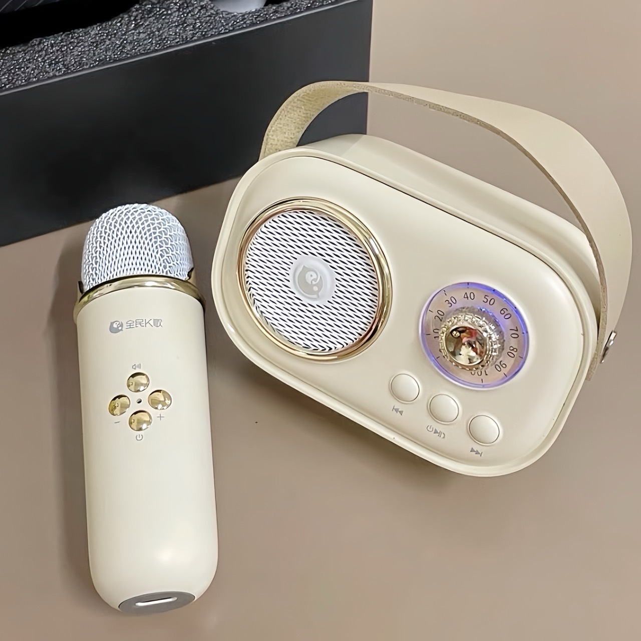 K歌藍芽小音箱 家用KTV 攜帶式迷你音響