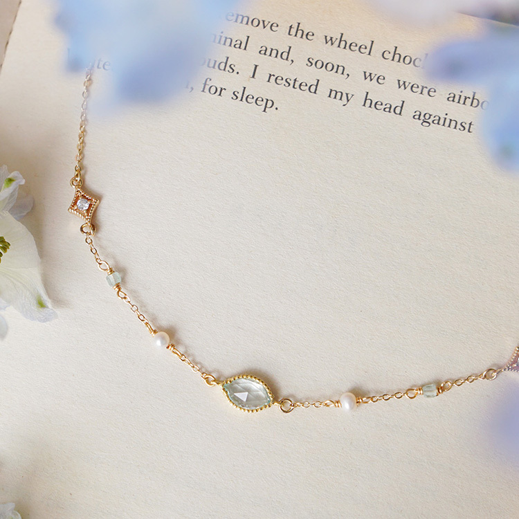 ♡彩寶鑲嵌｜公主的假日野餐 · Cinderella – 托帕石 – 項鍊