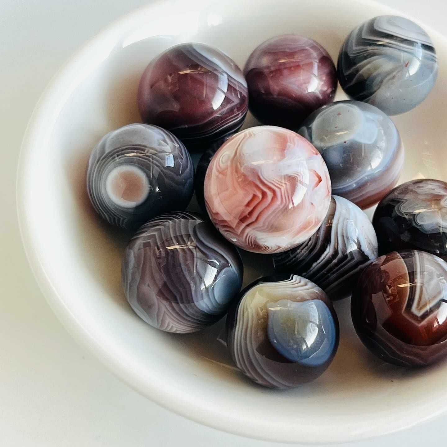 [原石] 波斯瓦那瑪瑙 水晶小球