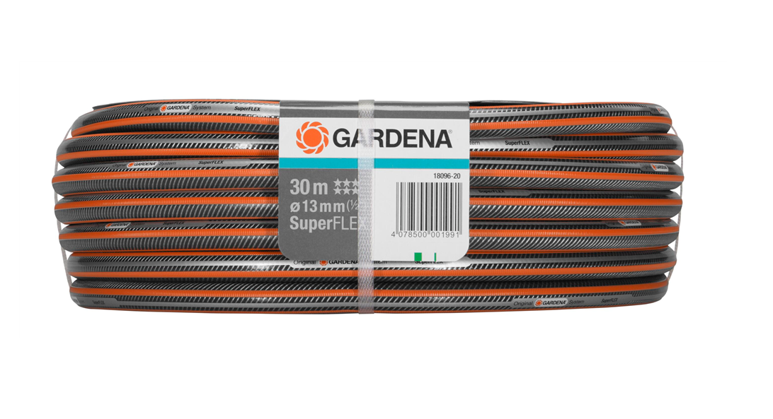"GARDENA" 德國13mm(1/2")X30m Premium SuperFLEX 橙色花園喉-[18096]