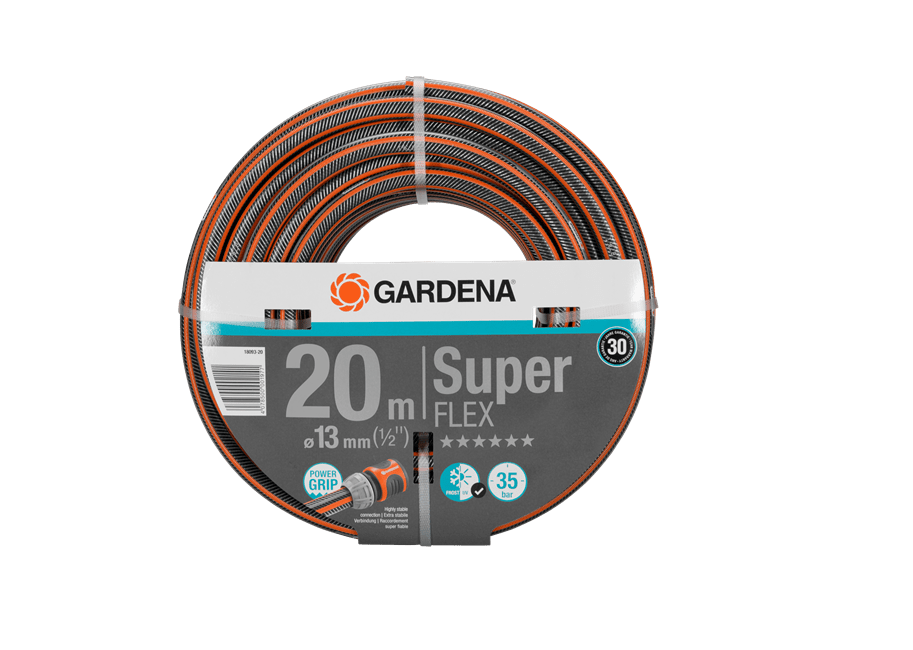 "GARDENA" 德國13mm(1/2")X20m Premium SuperFLEX 橙色花園喉-[18093]