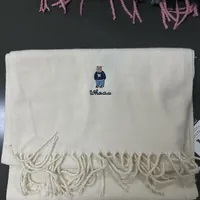 [S] WHO.A.U SCARF LOGO BEAR,IVORY, WHAMD4T01A-00-IVORY (SWAU234)