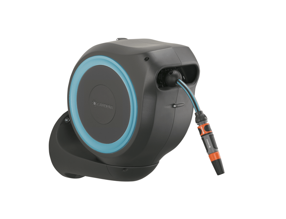 "GARDENA" 德國35m-4分挂墻式自動回捲喉架套裝 XL(1套/盒)-[18630]