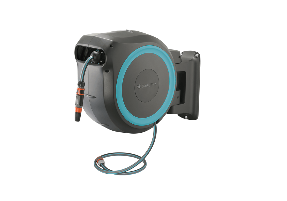 "GARDENA" 德國30m-4分挂墻式自動回捲喉架套裝 L(1套/盒)-[18625]