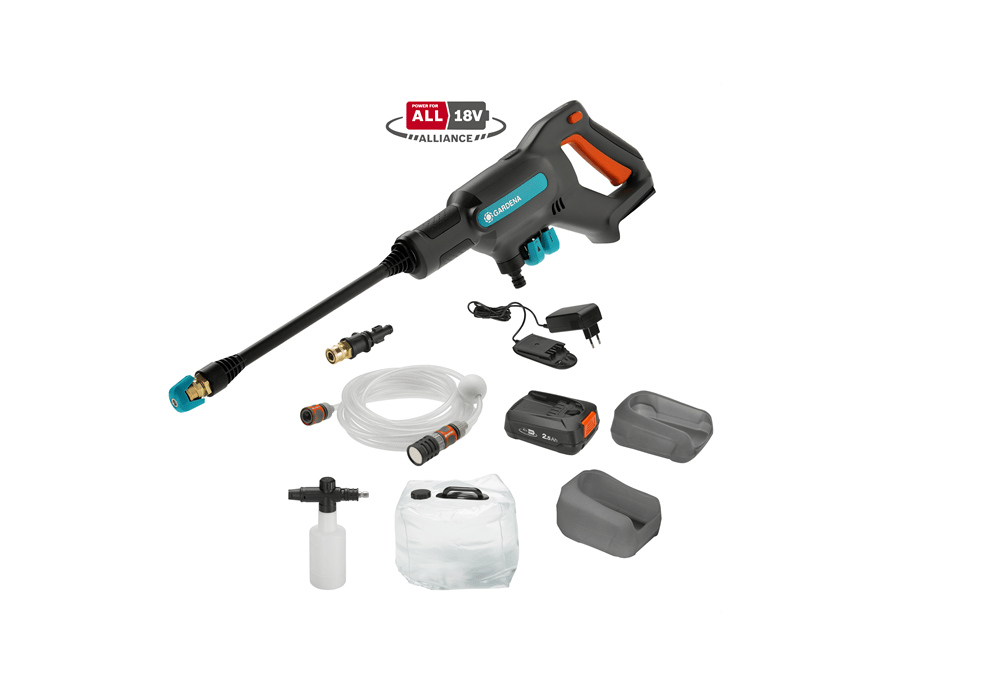 "GARDENA" 德國充電式中壓清洗機套裝