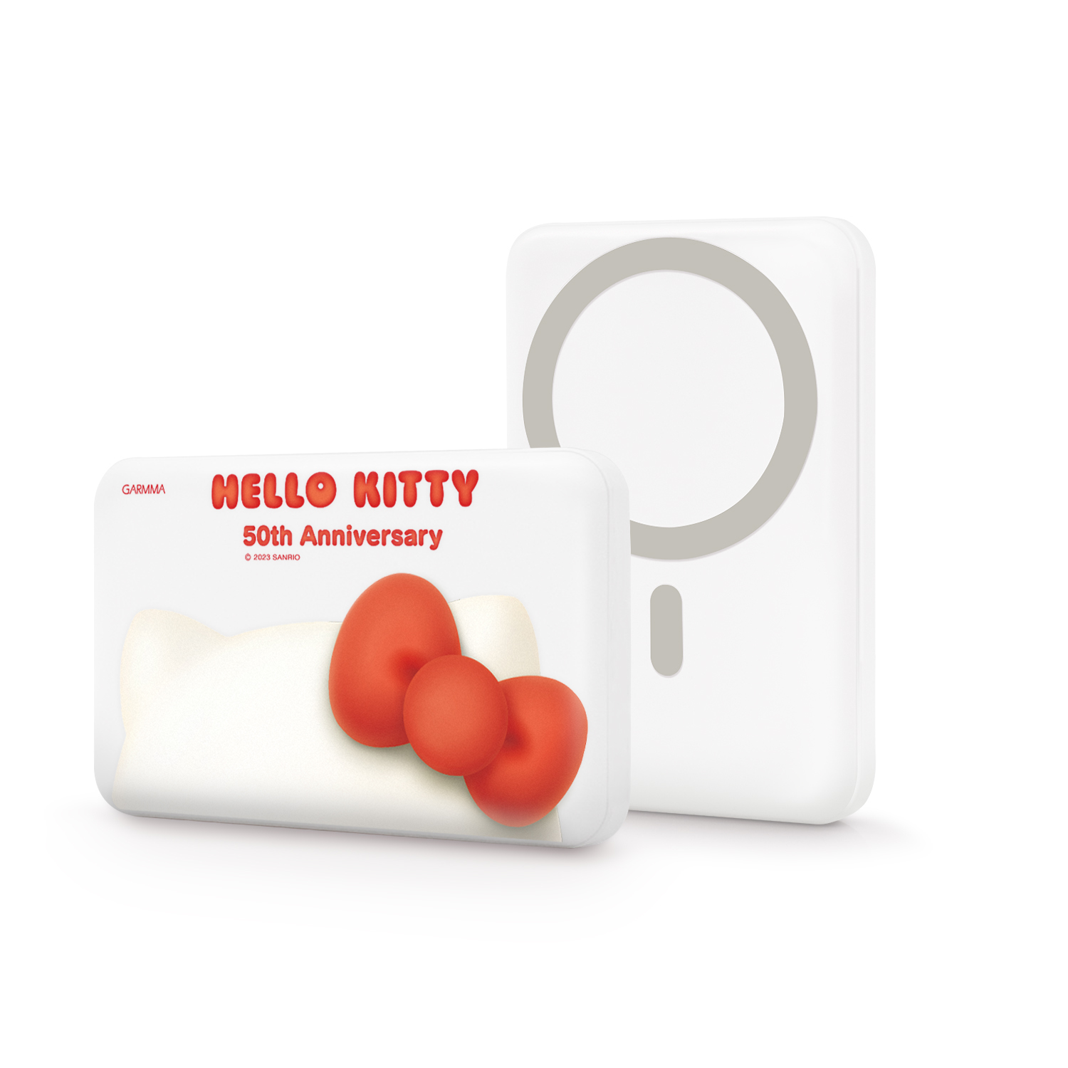 Hello Kitty 磁吸無線行動電源50週年白