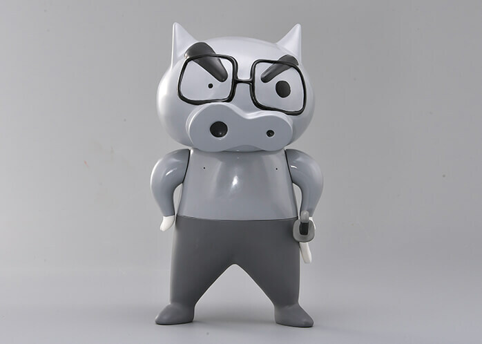 "Crayon Shin-chan" Soft Vinyl Figure Collection Silver Buriburizaemon