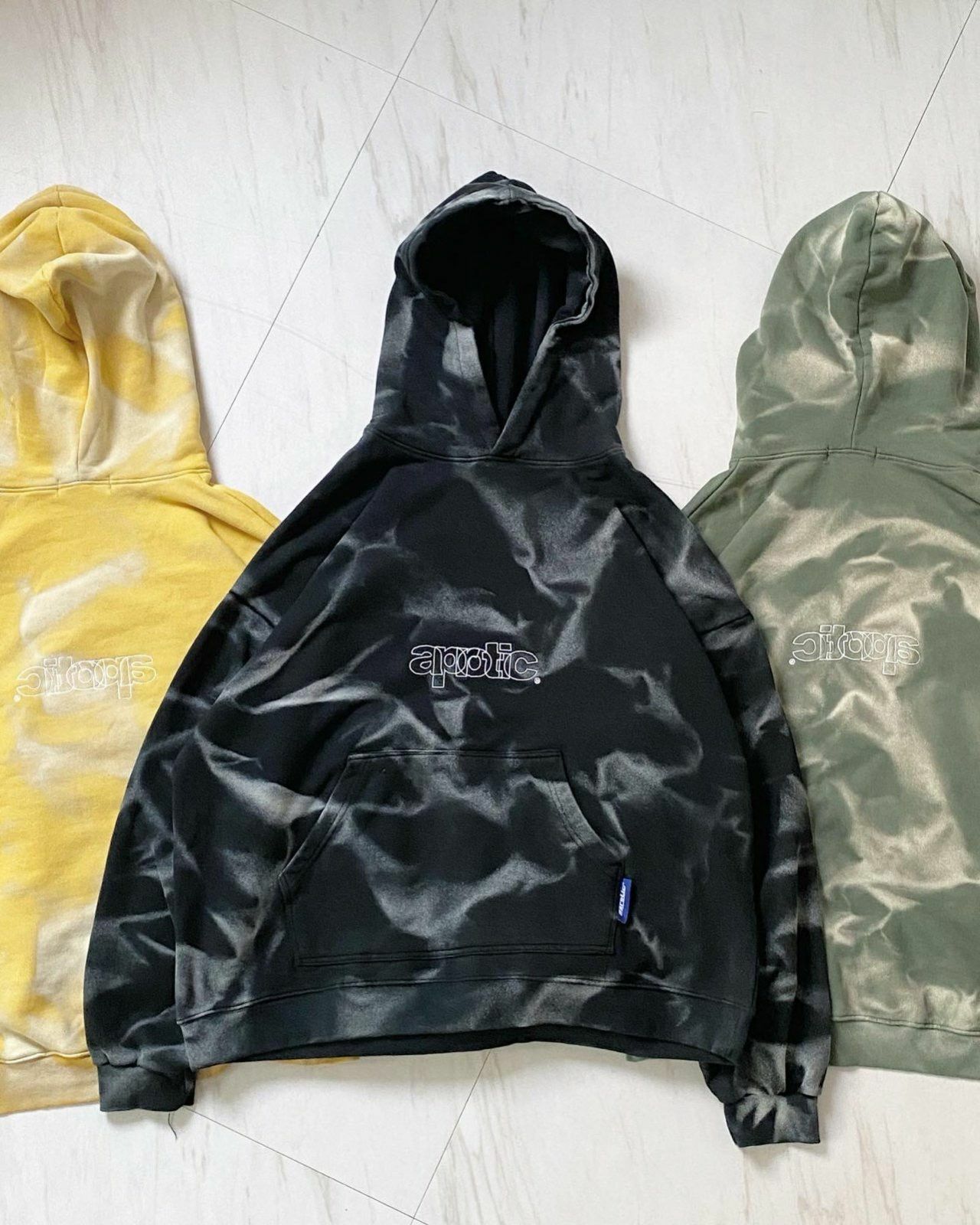 紮染英文字連帽衛衣 aprotic-003T