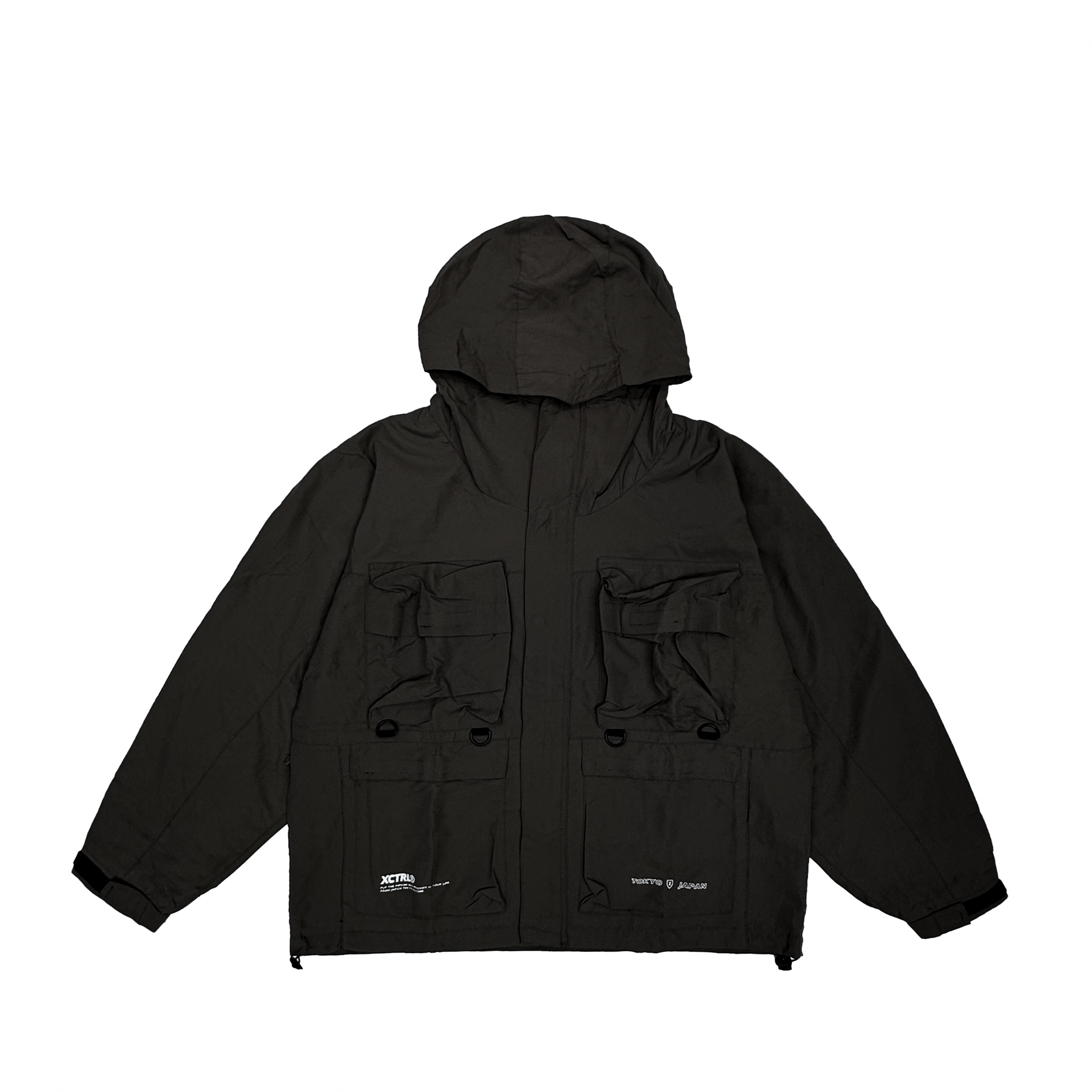 XCTRL 制御連帽機能外套-黑