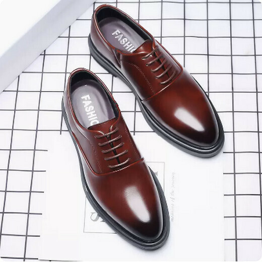 Heightening formal leather shoes (8892)
