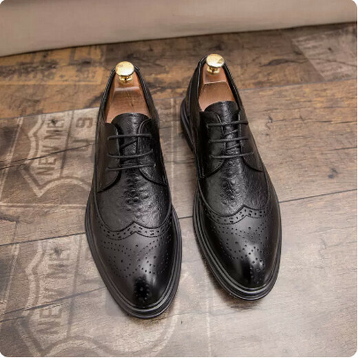 Business pointed leather shoes A1106