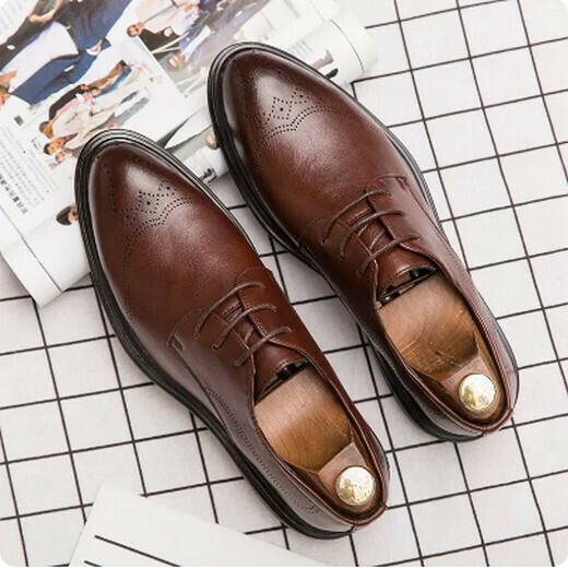 Business pointed leather shoes A7782