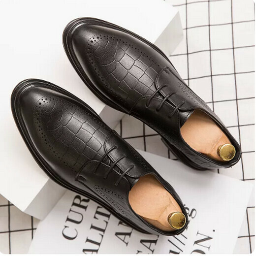 Business pointed leather shoes model A6683