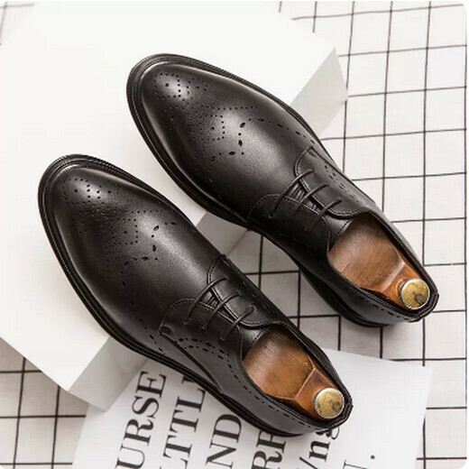 Business pointed leather shoes A6682