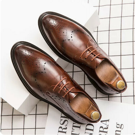 Business pointed leather shoes A6682